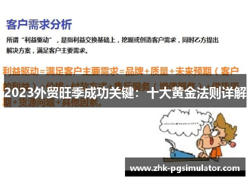 2023外贸旺季成功关键：十大黄金法则详解