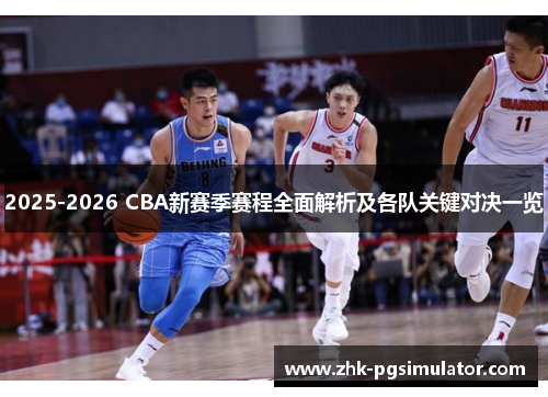 2025-2026 CBA新赛季赛程全面解析及各队关键对决一览