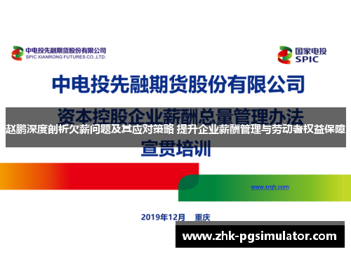 赵鹏深度剖析欠薪问题及其应对策略 提升企业薪酬管理与劳动者权益保障 赵鹏深度剖析欠薪问题及其应对策略 提升企业薪酬管理与劳动者权益保障