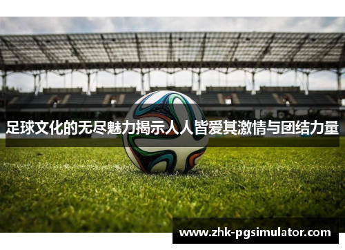 足球文化的无尽魅力揭示人人皆爱其激情与团结力量 足球文化的无尽魅力揭示人人皆爱其激情与团结力量
